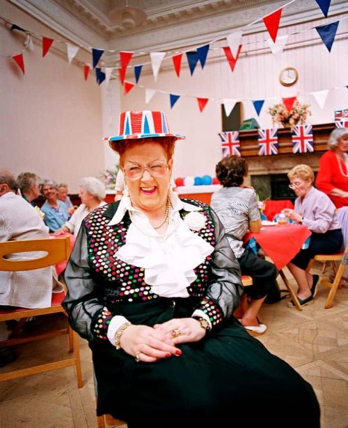 English woman celebrating the Queen's Jubilee