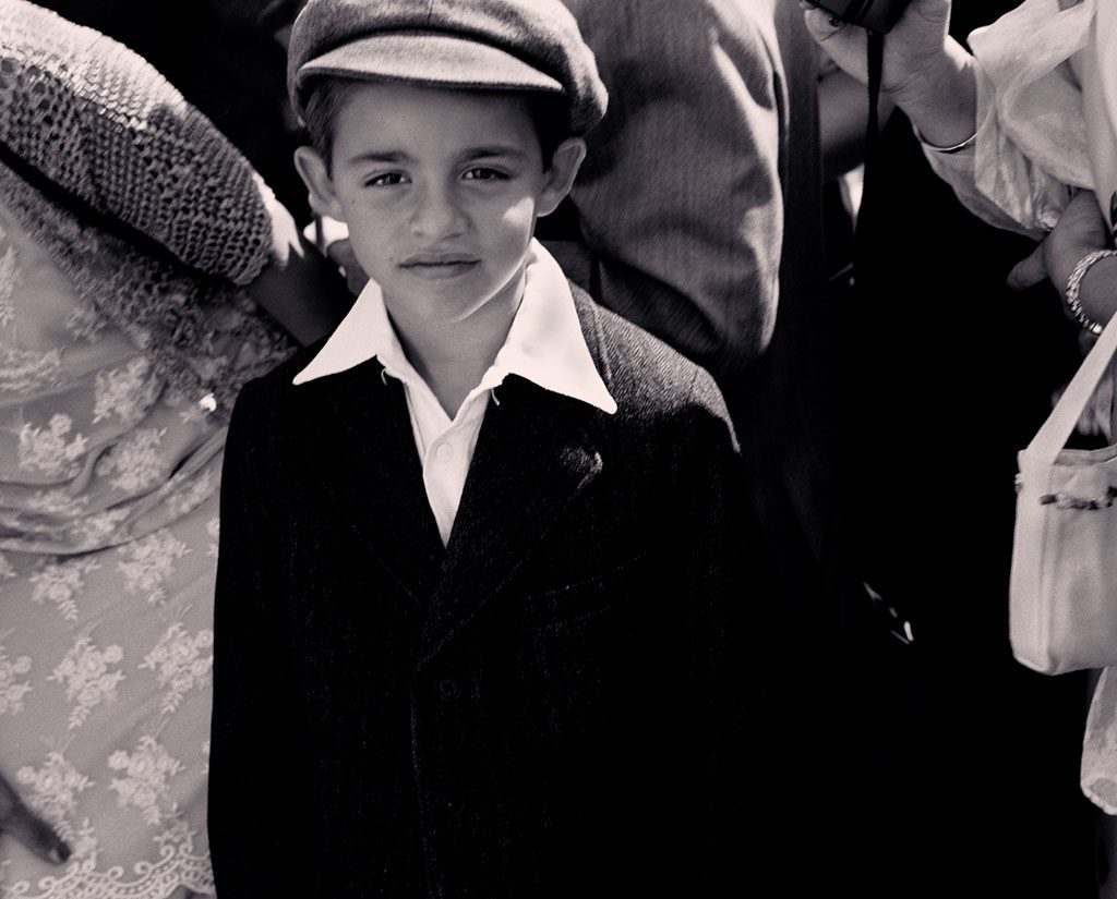 Page boy from an Italian themed wedding