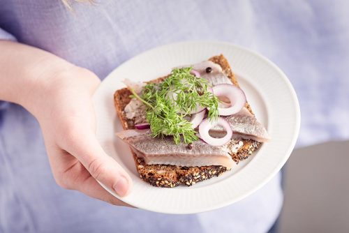 Smørrebrød med sild