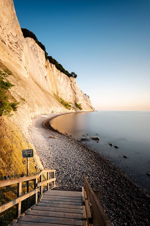 Solopgang på Møns Klint.