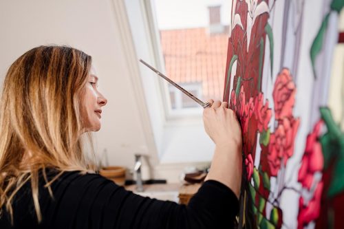 Portræt af kunstner Liza Krügermeier