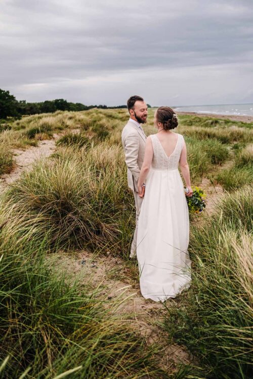 Bryllup på stranden.